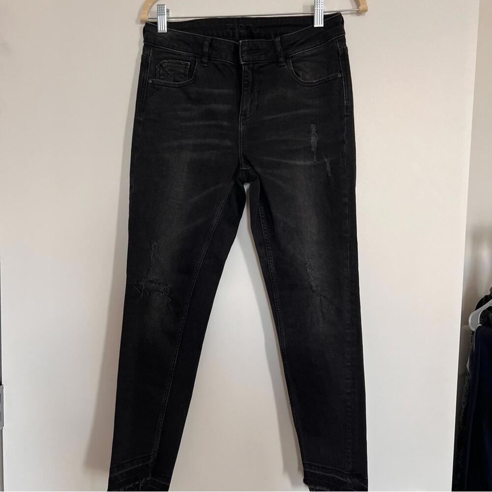 Zara Women's Dark Black Skinny Jeans